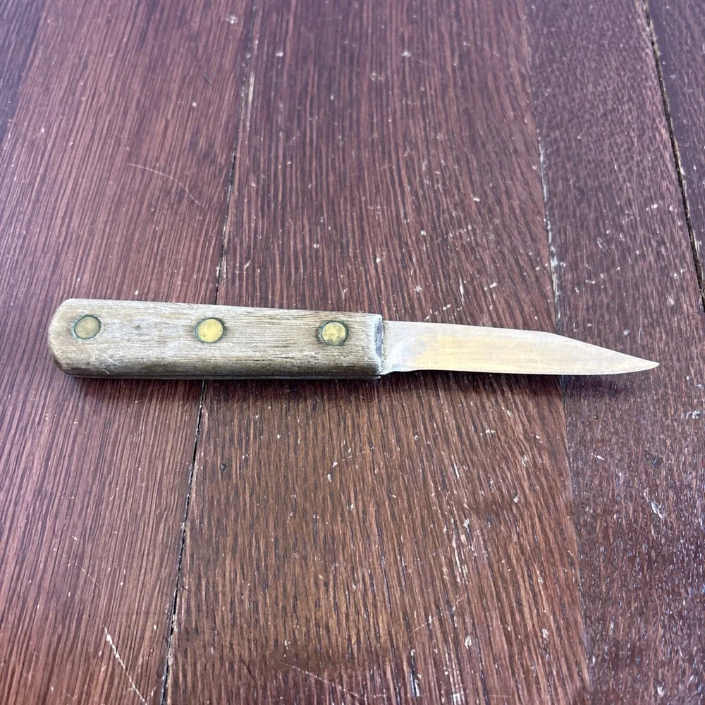 Vintage 100S Chicago Cutlery‎ paring parer knife wood handle classic